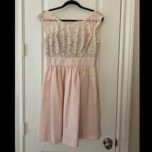 Eliza J Lace Cap Sleeve Dress